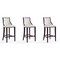 Manhattan Comfort Fifth Avenue Bar Stool in Pearl White and Walnut (Set of 3) 3-BS007-PW - alternate 1